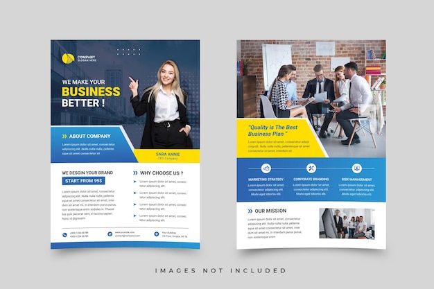 Modèle de flyer d'entreprise