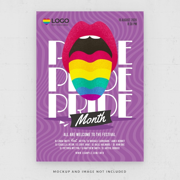 Modèle De Flyer D'événement De Célébration Lgbt Pride En Psd
