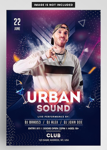 Modèle De Flyer De Fête Du Urban Sound Club