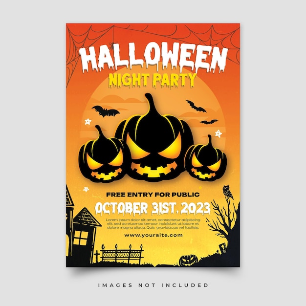 Modèle De Flyer Joyeux Halloween