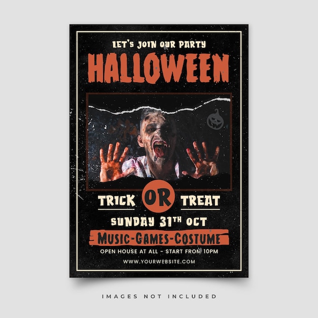 Modèle De Flyer Joyeux Halloween