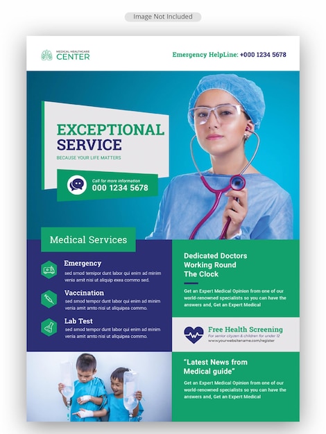 Modèle de Flyer médical