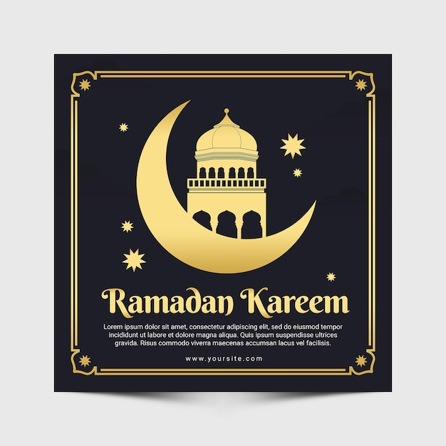 Modèle De Flyer De Ramadan Kareem Square