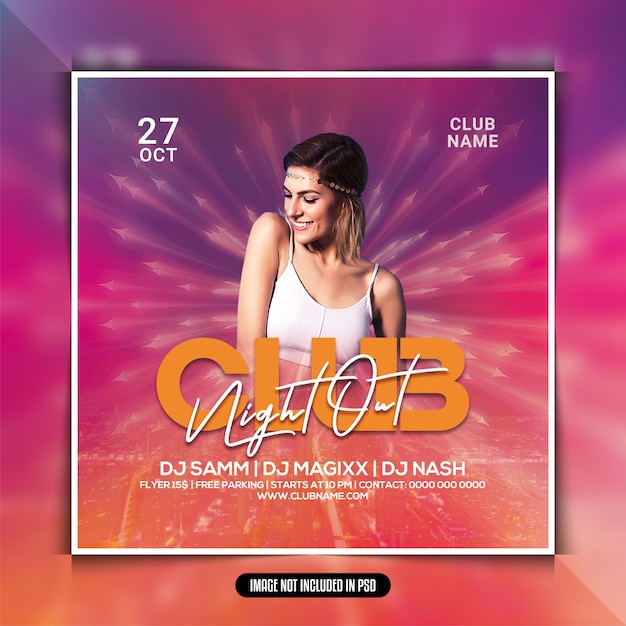 Modèle De Flyer De Soirée Club