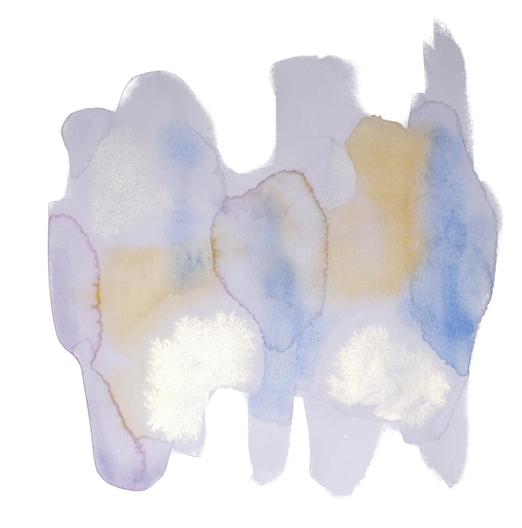 PSD modèle de forme à l'aquarelle dessiné à la main