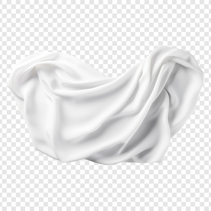 PSD modèle de foulard en velours sur fond transparent