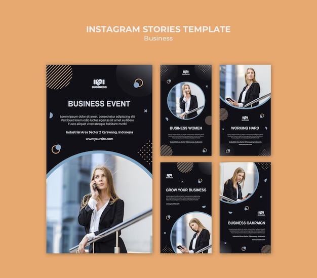 Modèle D'histoires Instagram D'événement Professionnel