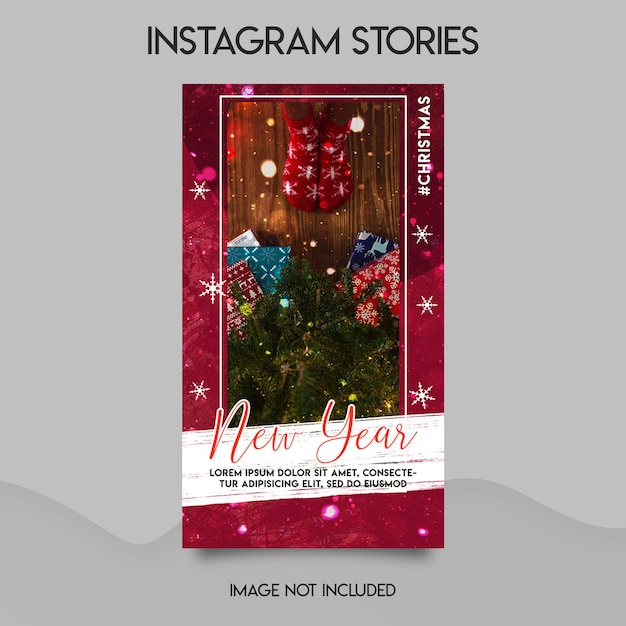 Modèle d'histoires Instagram joyeux Noël