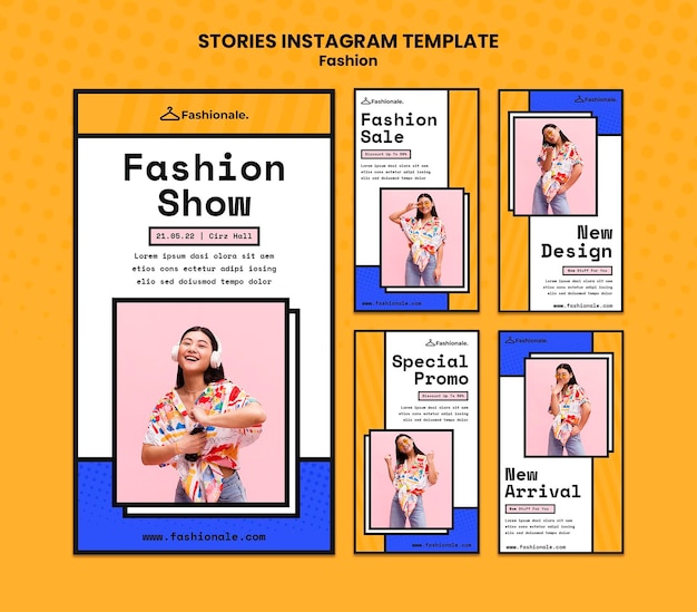 Modèle d'histoires instagram de vente de mode