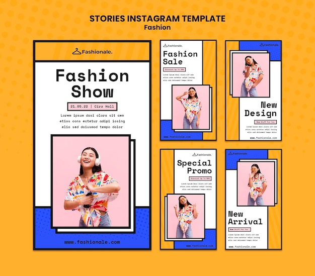 PSD modèle d'histoires instagram de vente de mode