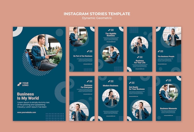 Modèle d'histoires instagram