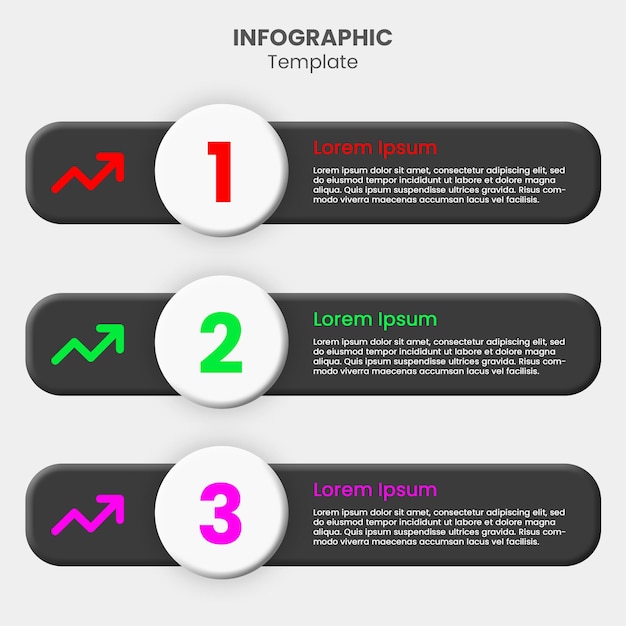 modèle d'infographie du concept d'entreprise avec étape