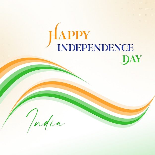 Modèle instagram psd de la fête de l'indépendance de l'inde