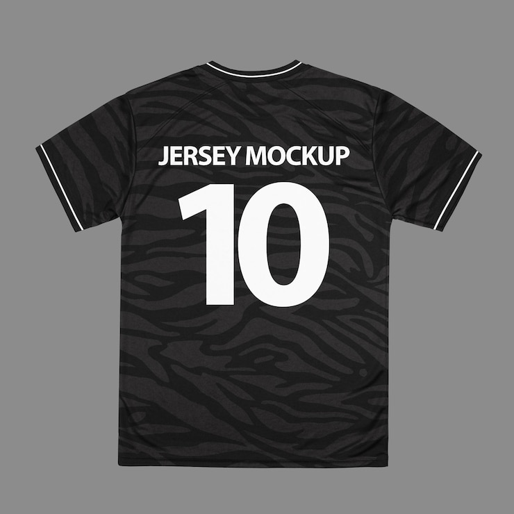 PSD modèle de jersey à l'arrière