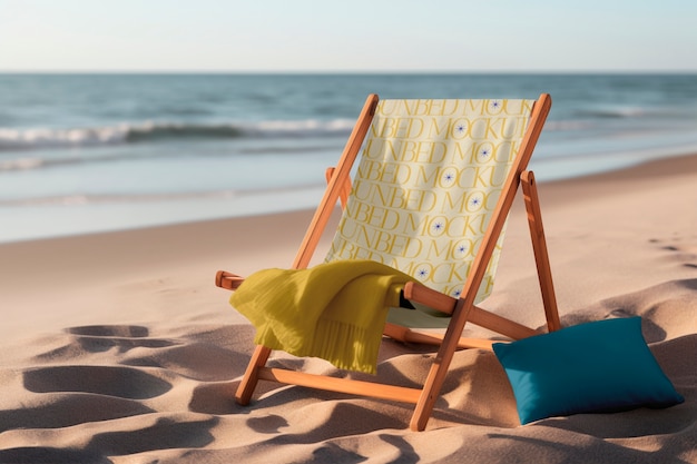 PSD modèle de lit de soleil près de la piscine