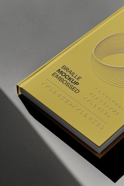 Modèle de livre en braille à l'intérieur