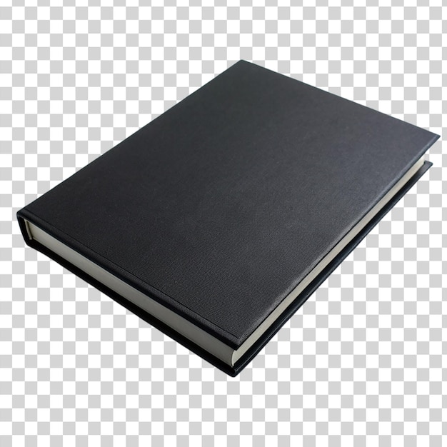 PSD modèle de livre noir vide arrière-plan transparent isolé