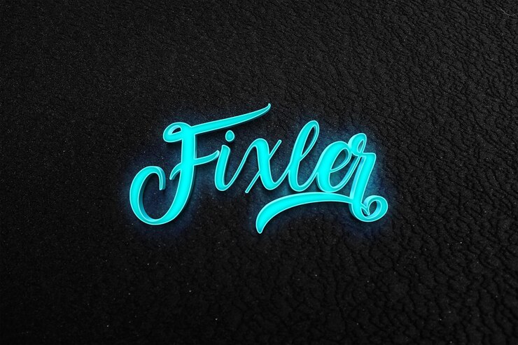 PSD modèle de logo au néon