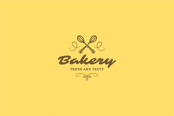 PSD modèle de logo de boulangerie fraîche