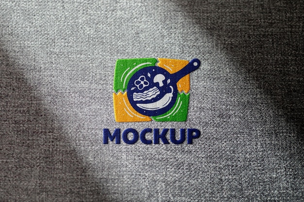 Modèle de logo brodé