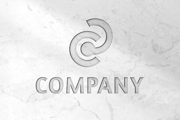 Modèle de logo Deboss pour une entreprise