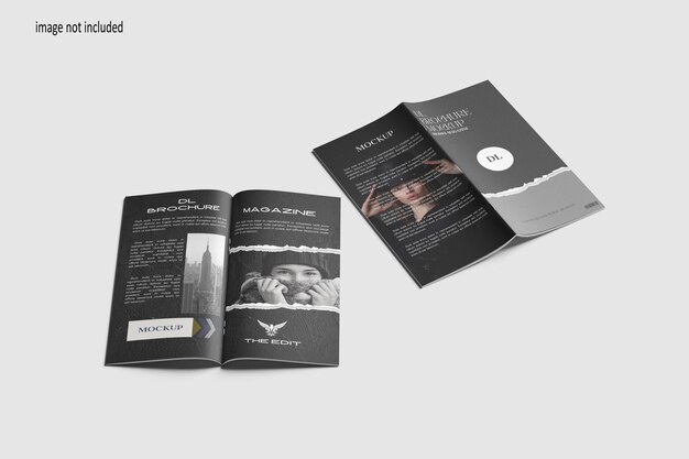 Modèle de magazine de brochure en A4 DL