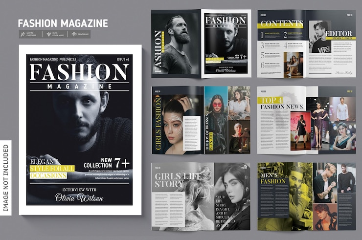 PSD modèle de magazine