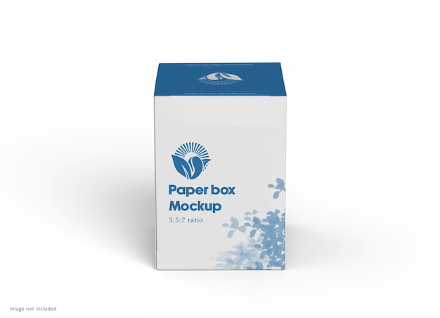 Modèle de maquette de boîte en papier pharmaceutique