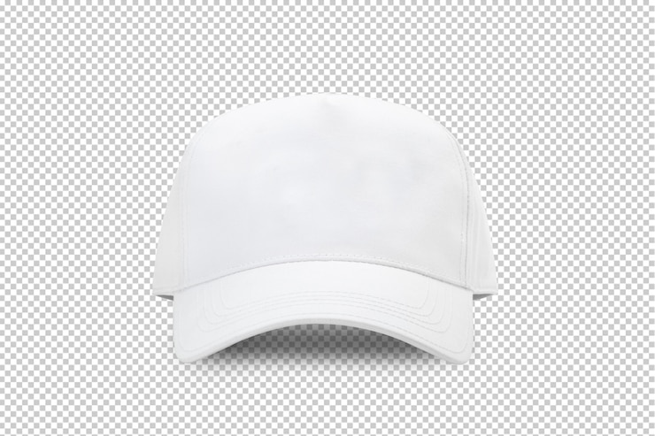 PSD modèle de maquette de casquette de baseball blanc