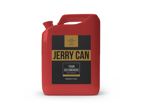 Modèle De Maquette De Jerrycan En Plastique Isolé