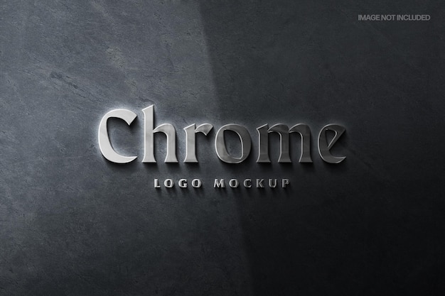 Modèle De Maquette De Logo Chrome