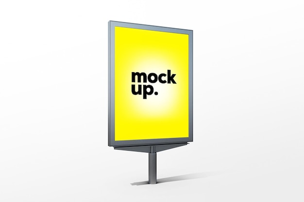 Modèle de maquette de panneau d'affichage publicitaire PSD