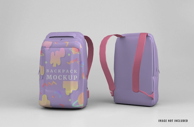 Modèle De Maquette De Sac à Dos Scolaire Réaliste