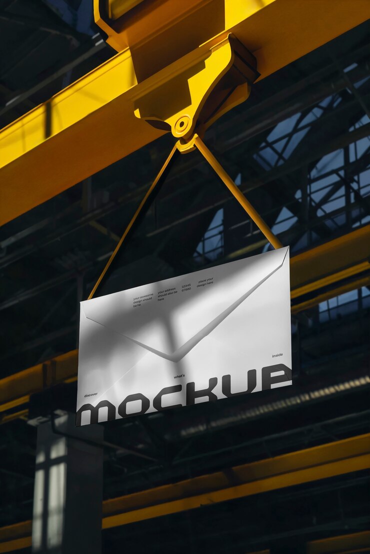 PSD modèle de marque d'esthétique industrielle