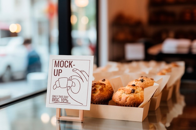 PSD modèle de marque de produits de boulangerie