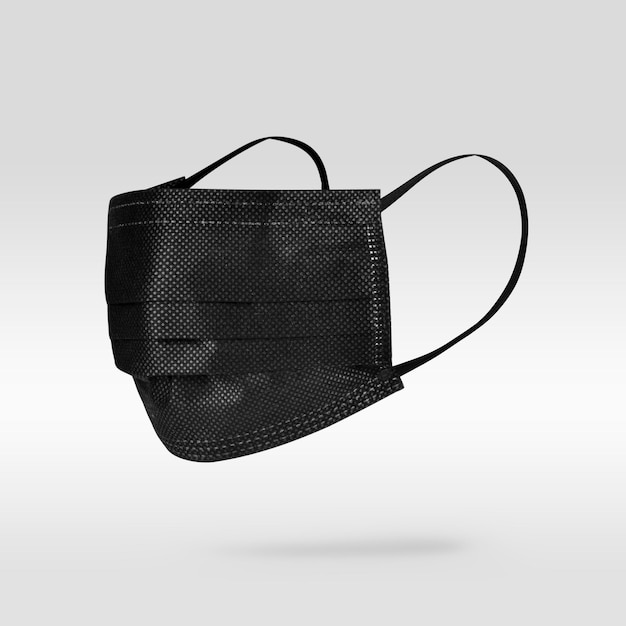 Modèle de masque médical à usage unique noir