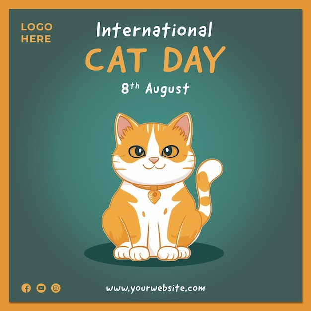 un modèle de message pour la journée internationale du chat