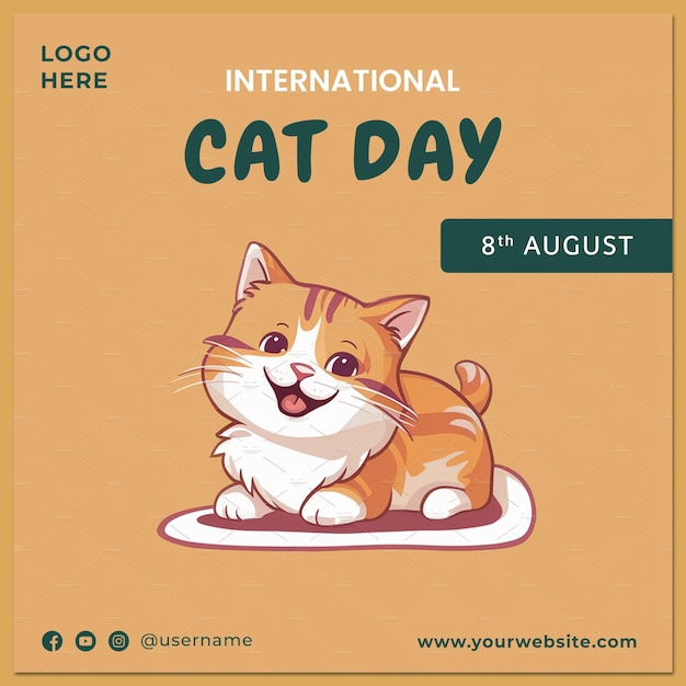 un modèle de message pour la journée internationale du chat