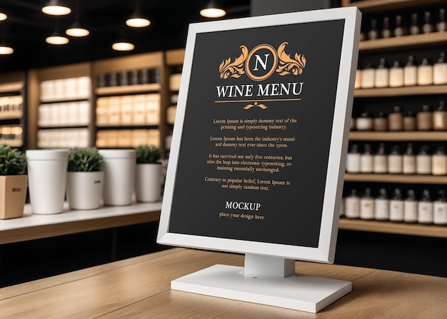 Modèle De Modèle De Menu De Vin