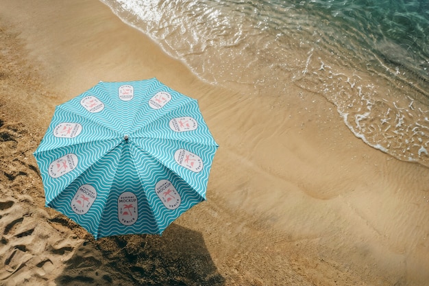 PSD modèle de modèle de parapluie d'été