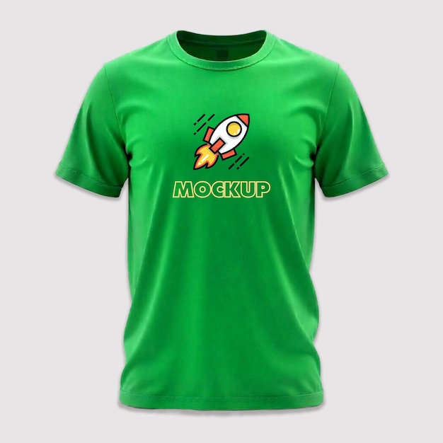Modèle de modèle de T-shirt vert en 3D