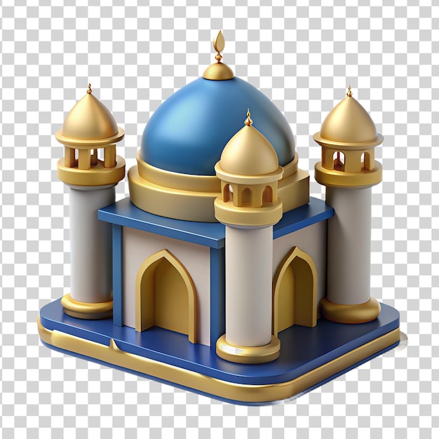 Un Modèle D'une Mosquée Sur Un Fond Transparent