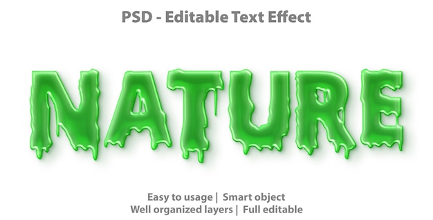 Modèle de nature d'effet de texte