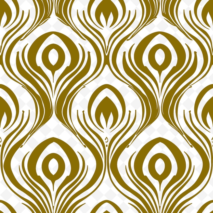 PSD modèle organique art nouveau avec icône organique et li coulant art de contour abstrait inspiré de la nature