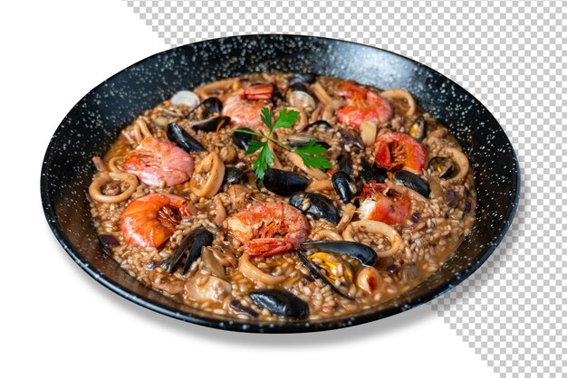 Modèle De Paella Aux Fruits De Mer