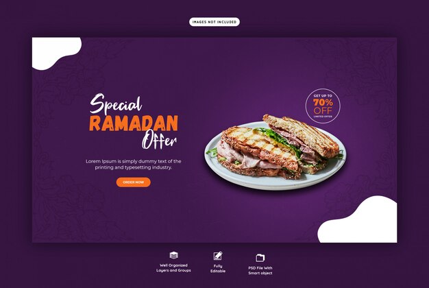 Modèle De Page D'atterrissage Spécial Ramadan