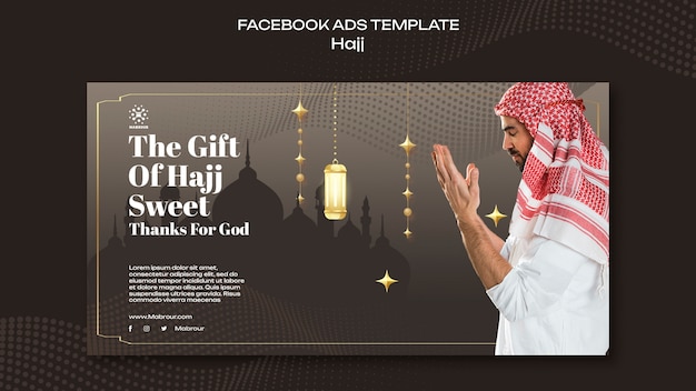 Modèle de page de destination de la saison du hajj