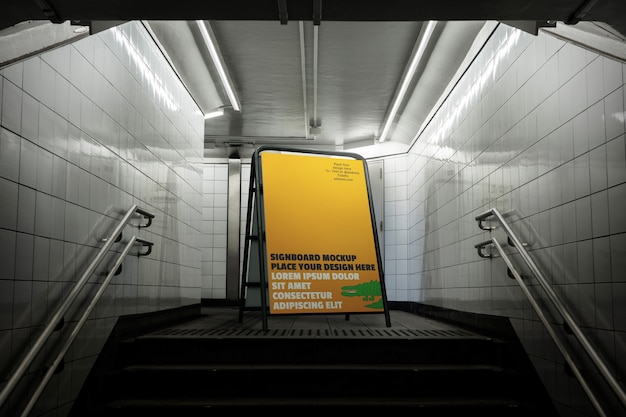 Modèle de panneau d'affichage de la ville