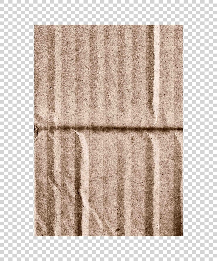 PSD modèle de papier peint en carton sur fond transparent