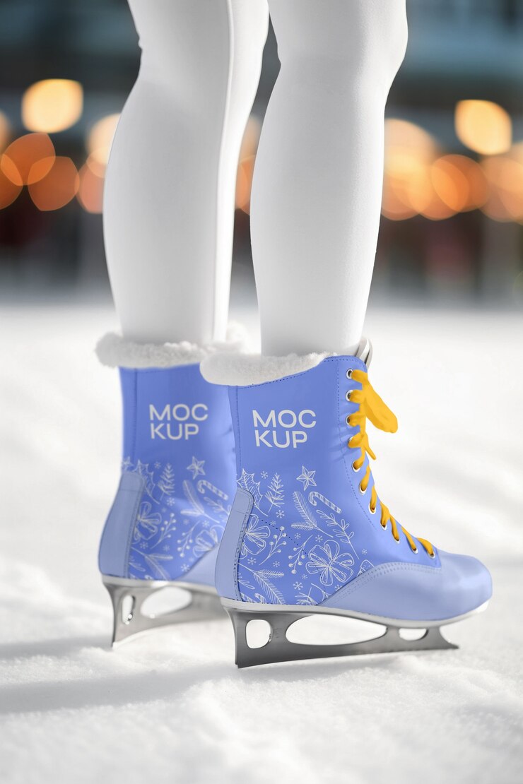 Modèle de patinage sur glace